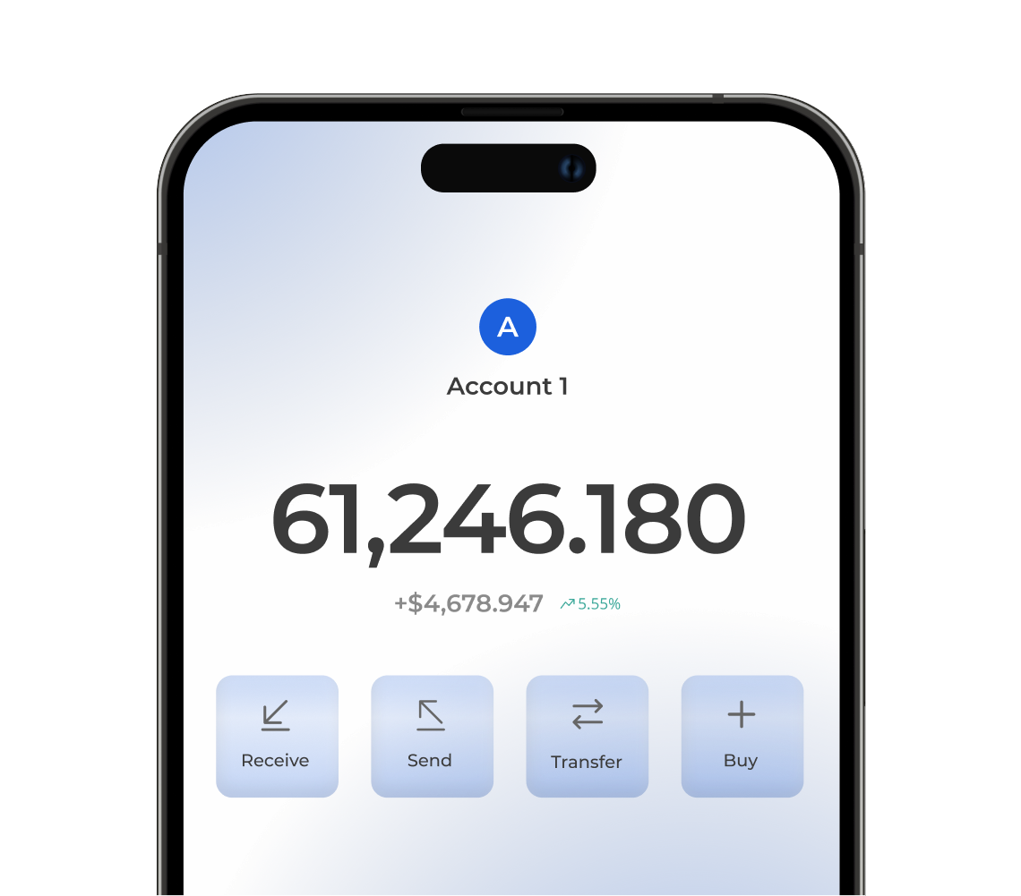 VerisPay wallet app on an iPhone